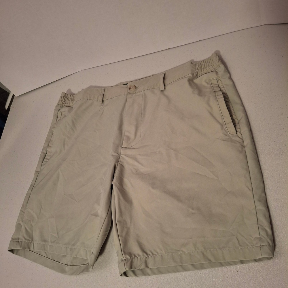 Day & Age Victory Casual Tech Shorts Mens 36 W Green "Crystal‎ Blue" H-62222T-MN